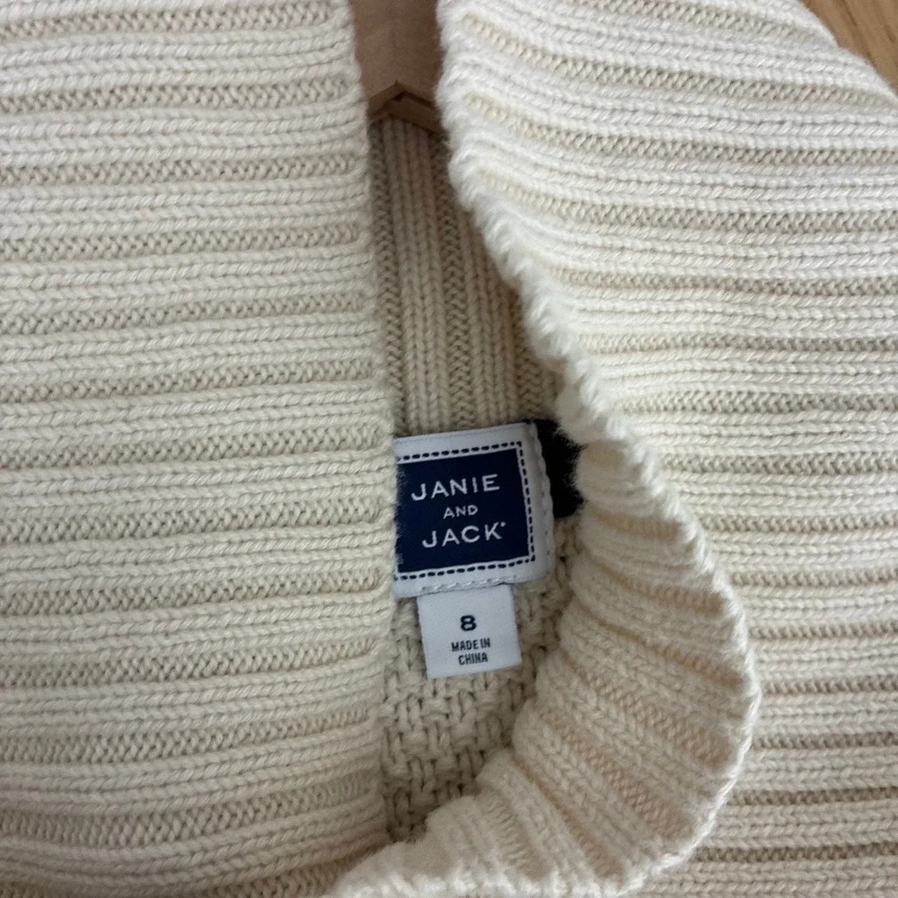 Janie and Jack Shawl Collar Textured Knit Sweater Navy Trim Boys 8 Preppy School